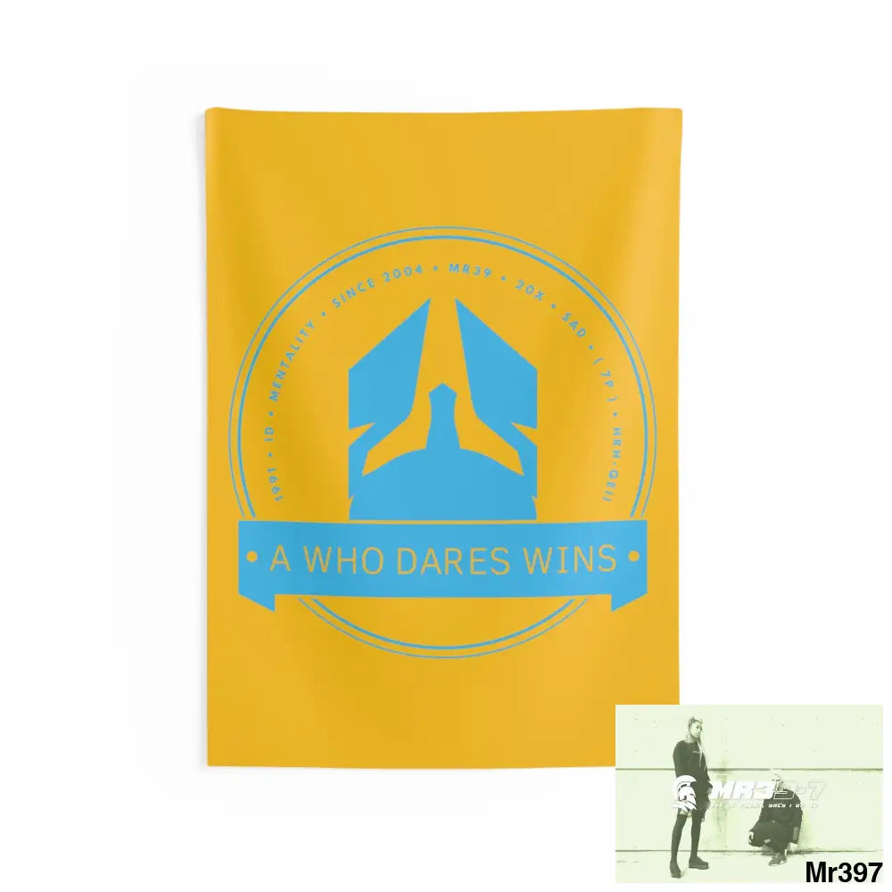 A1 Who Dares Wins Indoor Wall Tapestries 26’’ × 36’’ Home Decor