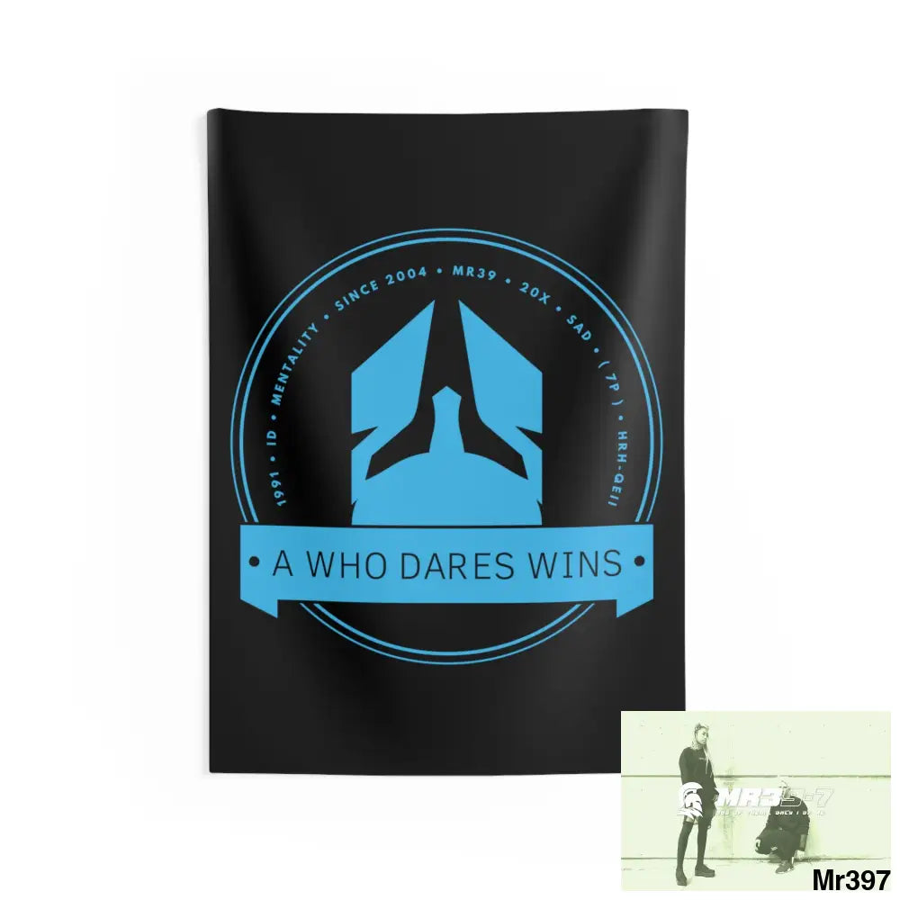 A1 Who Dares Wins Indoor Wall Tapestries 26’’ × 36’’ Home Decor