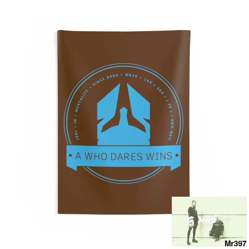 A1 Who Dares Wins Indoor Wall Tapestries 26’’ × 36’’ Home Decor