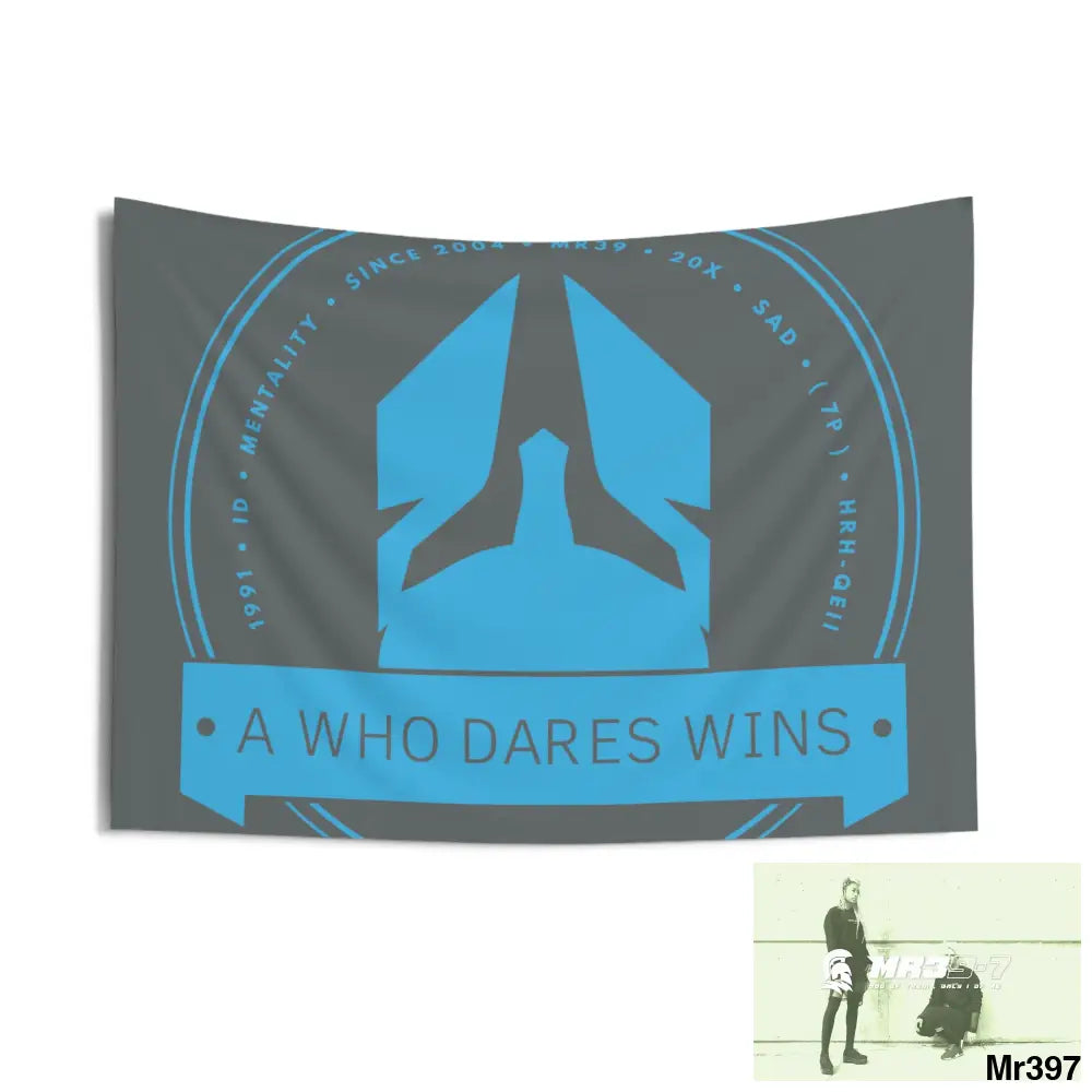 A1 Who Dares Wins Indoor Wall Tapestries 36’’ × 26’’ Home Decor
