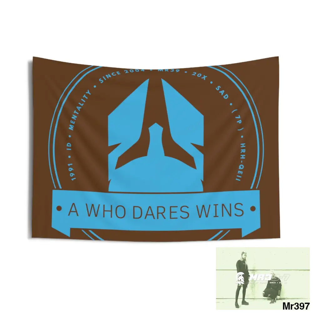 A1 Who Dares Wins Indoor Wall Tapestries 36’’ × 26’’ Home Decor