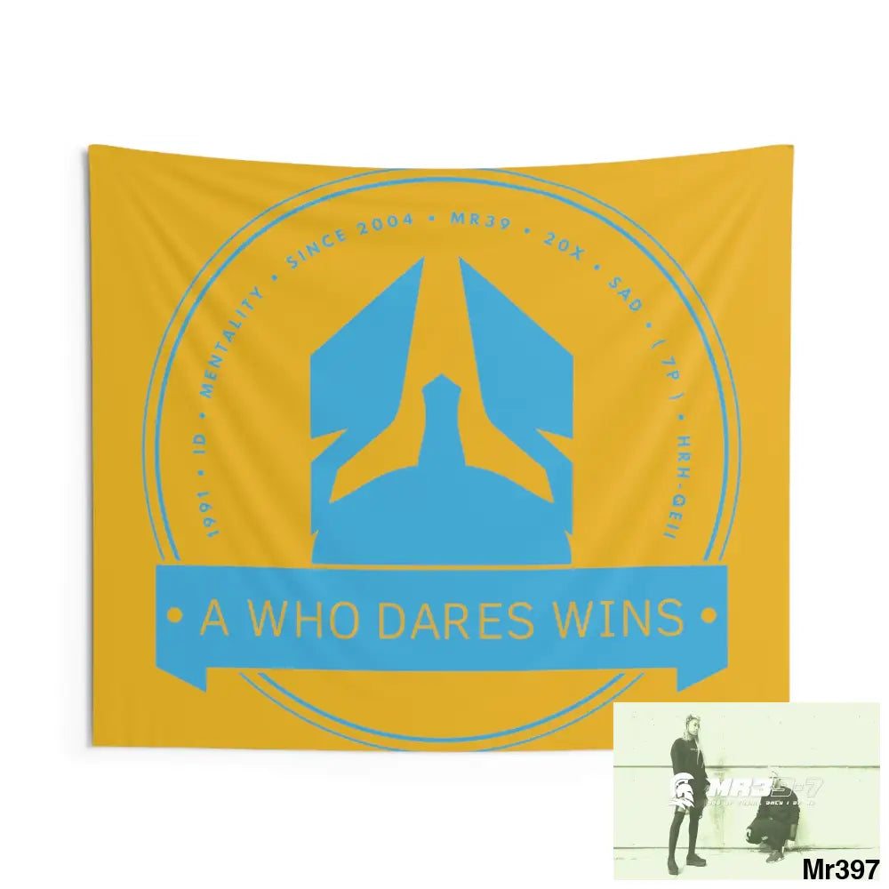 A1 Who Dares Wins Indoor Wall Tapestries 60’’ × 50’’ Home Decor
