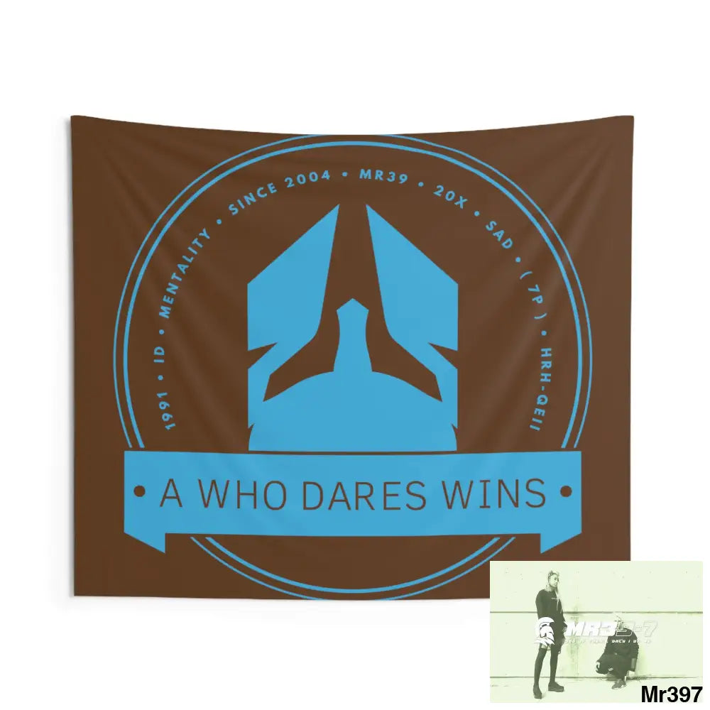 A1 Who Dares Wins Indoor Wall Tapestries 60’’ × 50’’ Home Decor