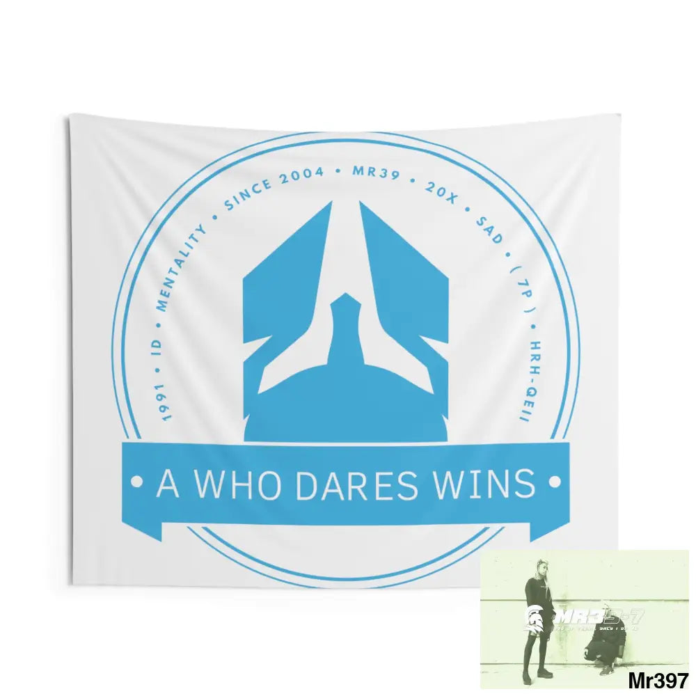 A1 Who Dares Wins Indoor Wall Tapestries 60’’ × 50’’ Home Decor