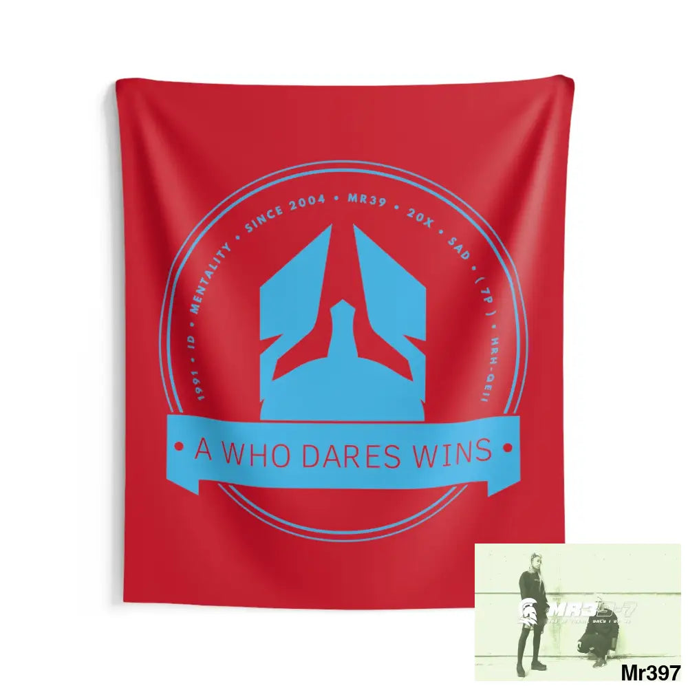 A1 Who Dares Wins Indoor Wall Tapestries 68’’ × 80’’ Home Decor