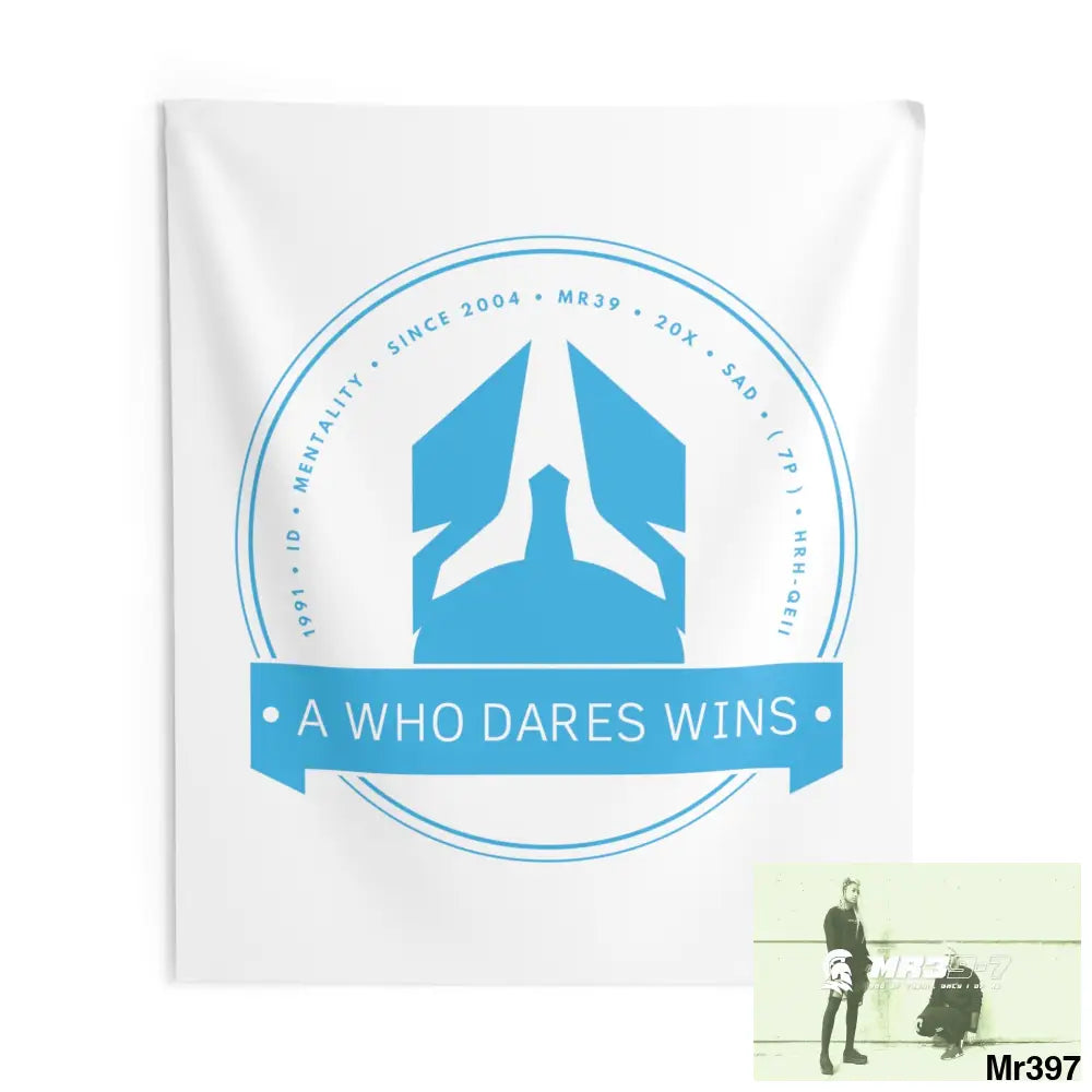 A1 Who Dares Wins Indoor Wall Tapestries 88’’ × 104’’ Home Decor