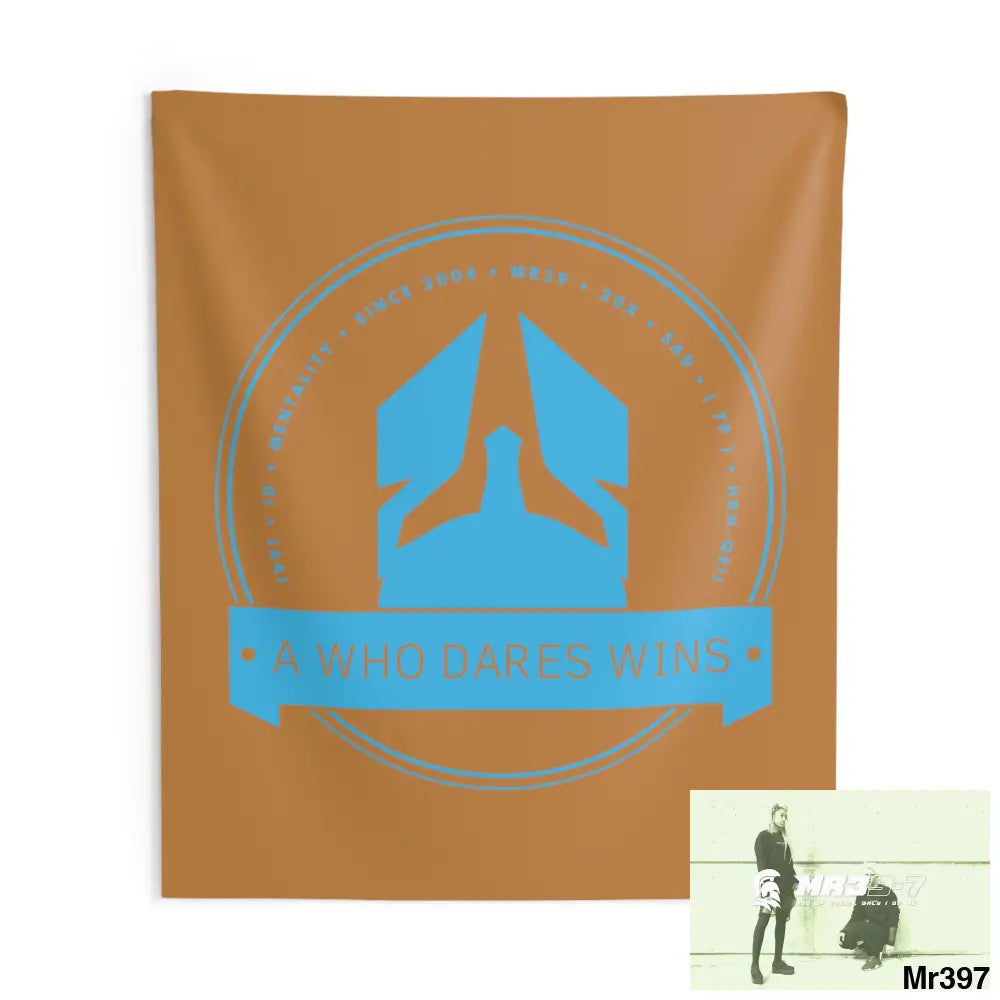 A1 Who Dares Wins Indoor Wall Tapestries 88’’ × 104’’ Home Decor