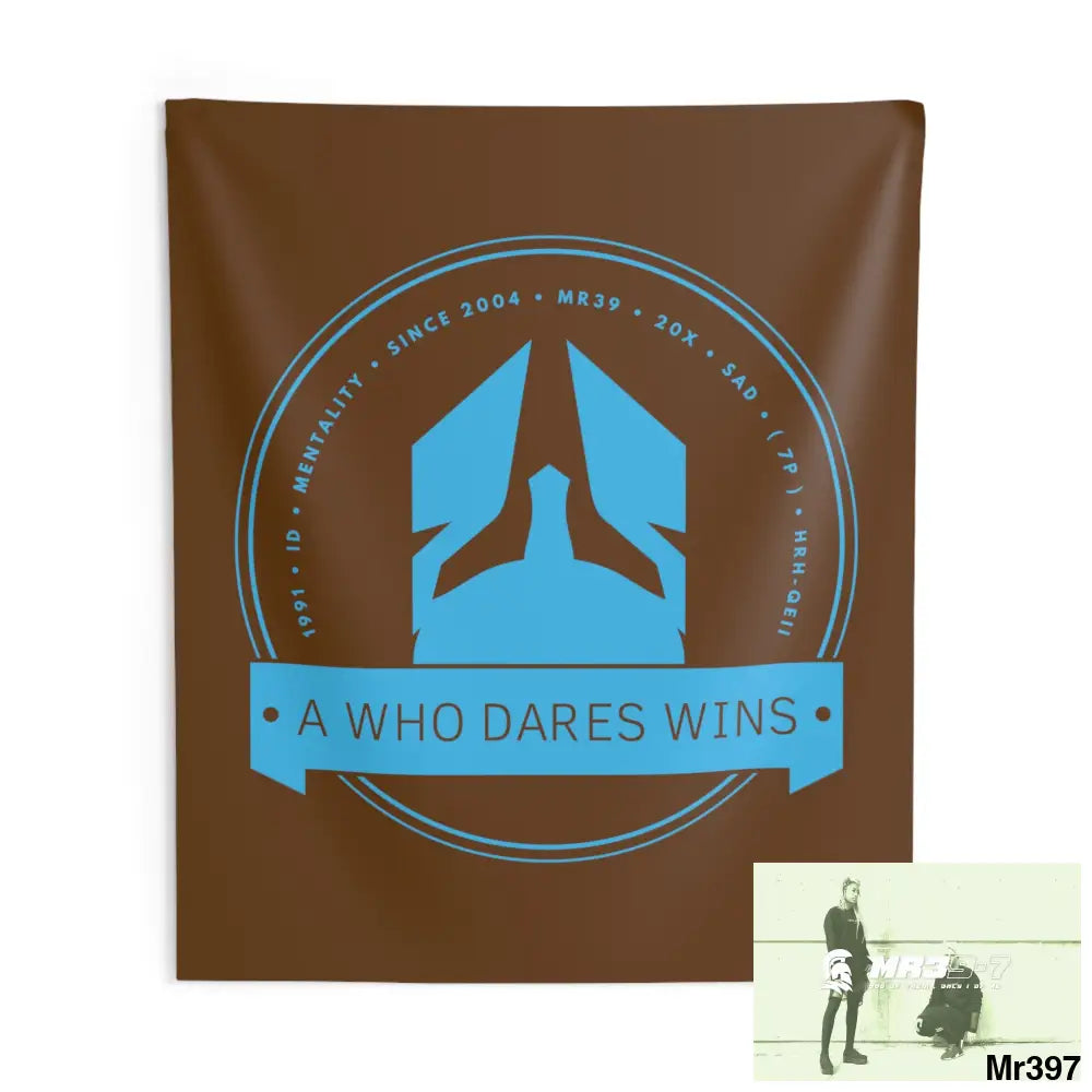 A1 Who Dares Wins Indoor Wall Tapestries 88’’ × 104’’ Home Decor