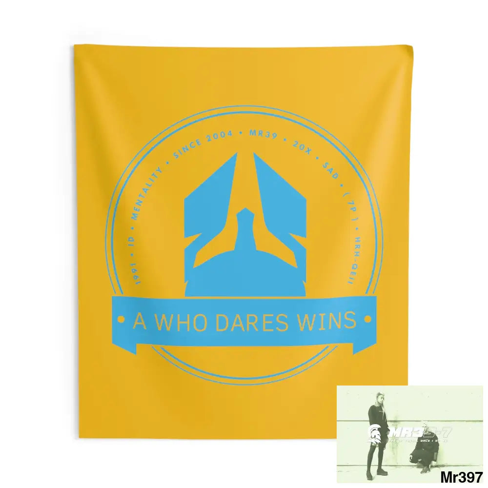 A1 Who Dares Wins Indoor Wall Tapestries 88’’ × 104’’ Home Decor