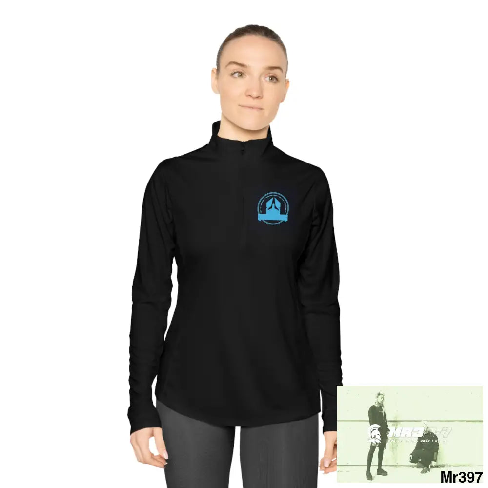 A1 Who Dares Wins Ladies Quarter-Zip Pullover Long-sleeve