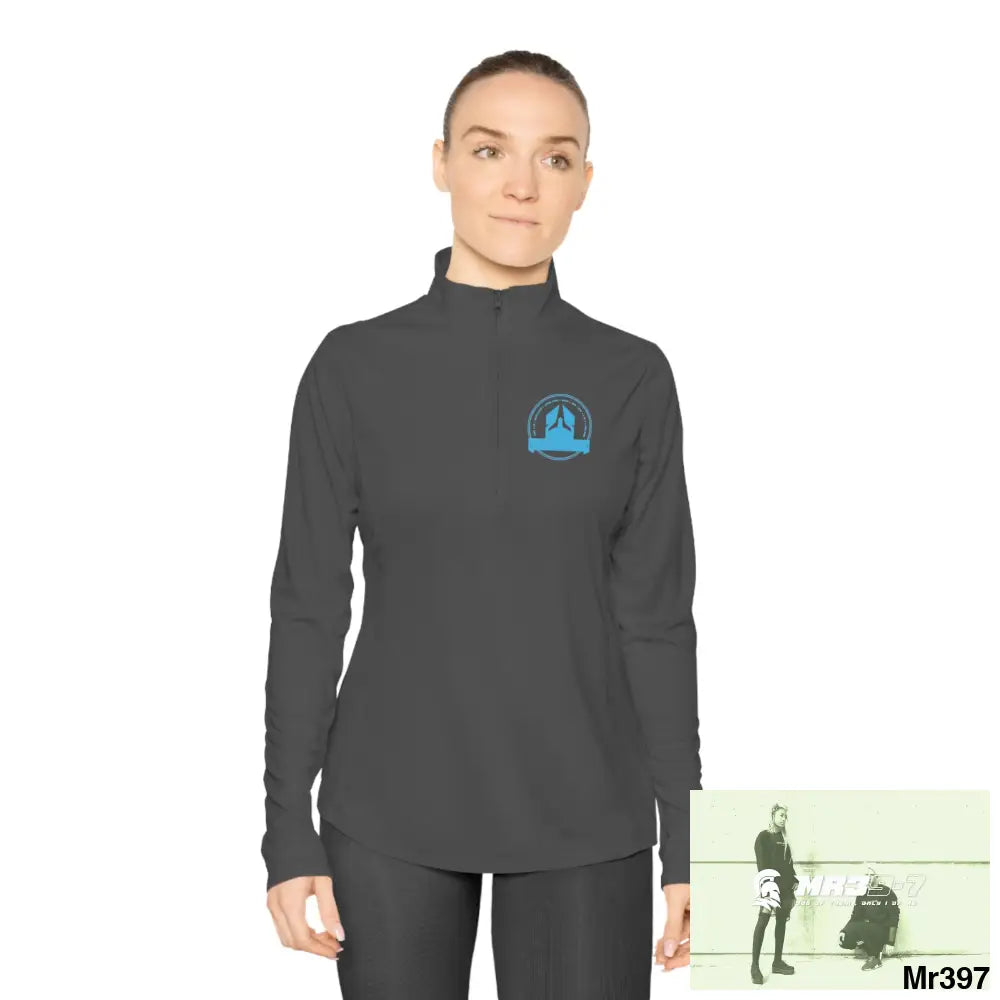 A1 Who Dares Wins Ladies Quarter-Zip Pullover Long-sleeve