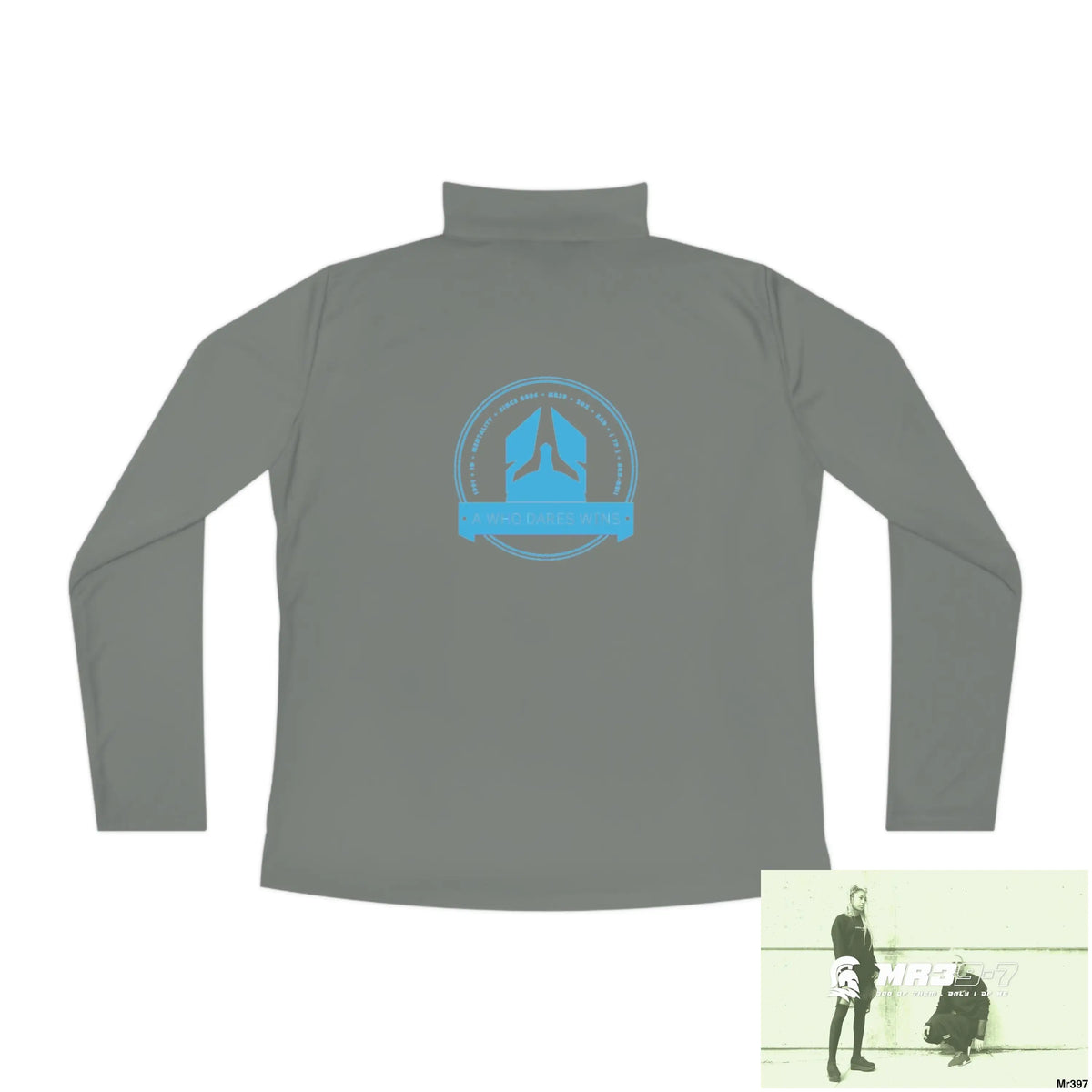 A1 Who Dares Wins Ladies Quarter-Zip Pullover Long-sleeve