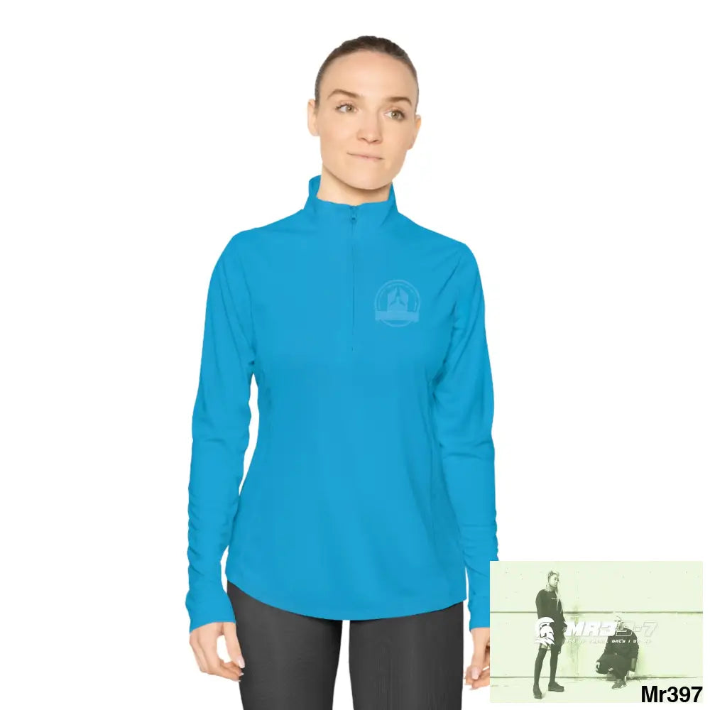 A1 Who Dares Wins Ladies Quarter-Zip Pullover Long-sleeve