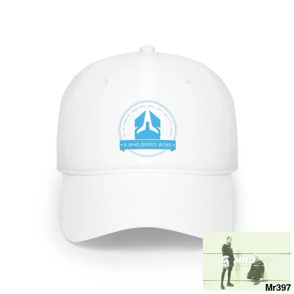 A1-Who Dares Wins Low Profile Baseball Cap White / One size Hats