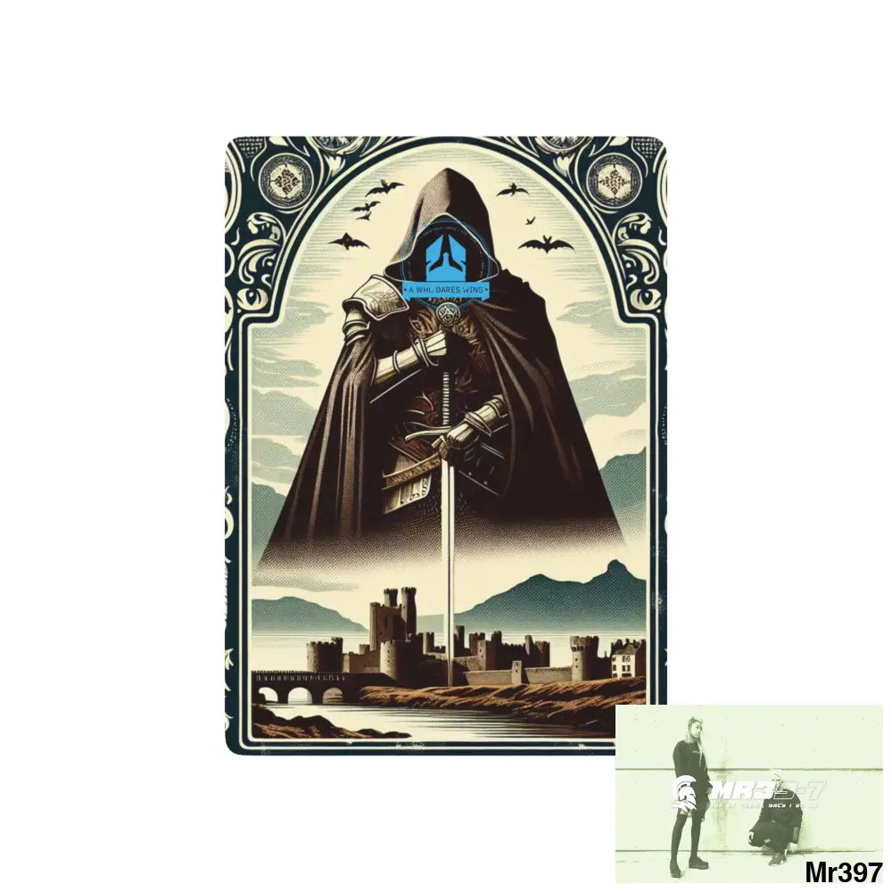 A1-Who Dares Wins Ltd AI Gwynedd Vigilante Edition Custom Poker Cards 2.5’’ x 3.5’’ / White / Semi Glossy Paper products