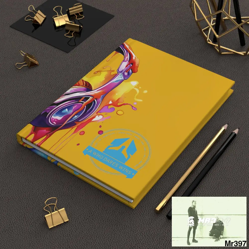 A1-Who Dares Wins Melting Headset Hardcover Journal Matte Journal Paper products