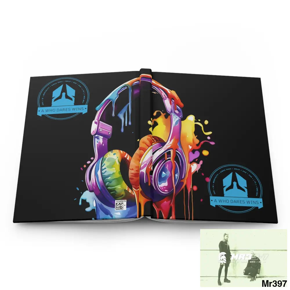 A1-Who Dares Wins Melting Headset Hardcover Journal Matte Journal Paper products