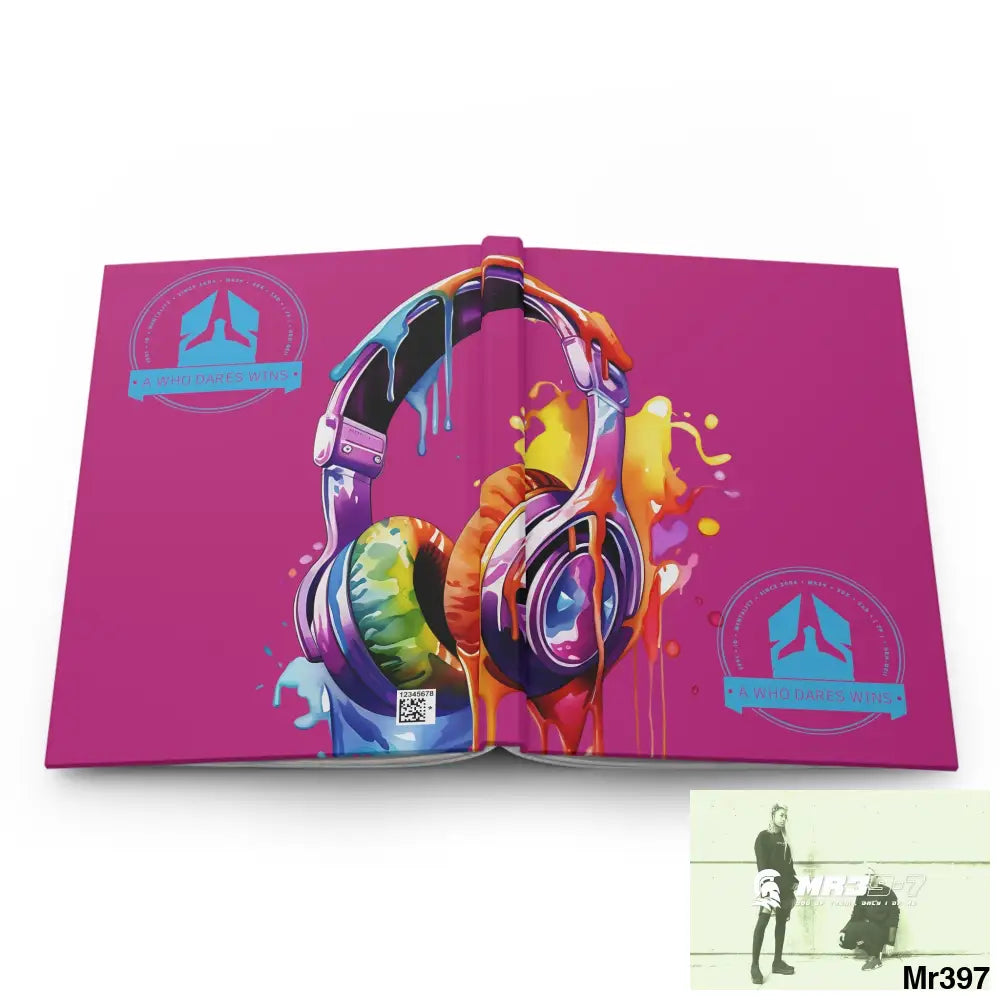 A1-Who Dares Wins Melting Headset Hardcover Journal Matte Journal Paper products