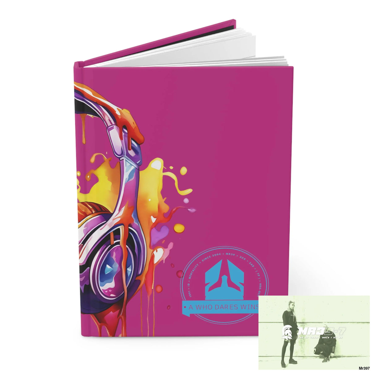 A1-Who Dares Wins Melting Headset Hardcover Journal Matte Journal Paper products