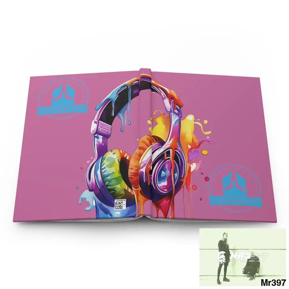 A1-Who Dares Wins Melting Headset Hardcover Journal Matte Journal Paper products