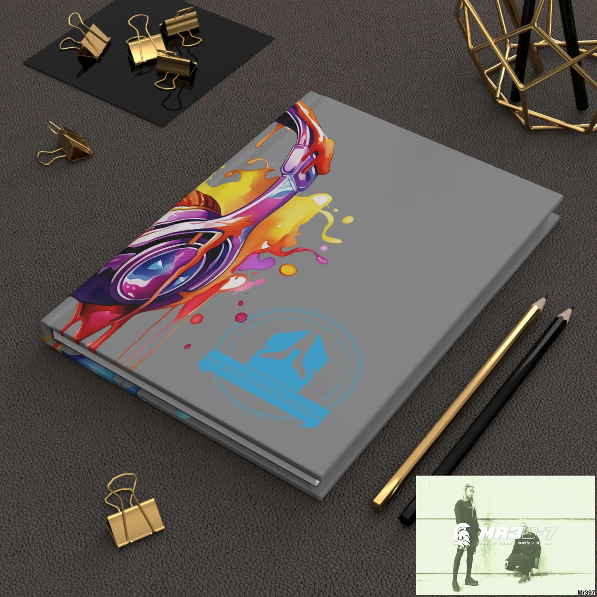 A1-Who Dares Wins Melting Headset Hardcover Journal Matte Journal Paper products