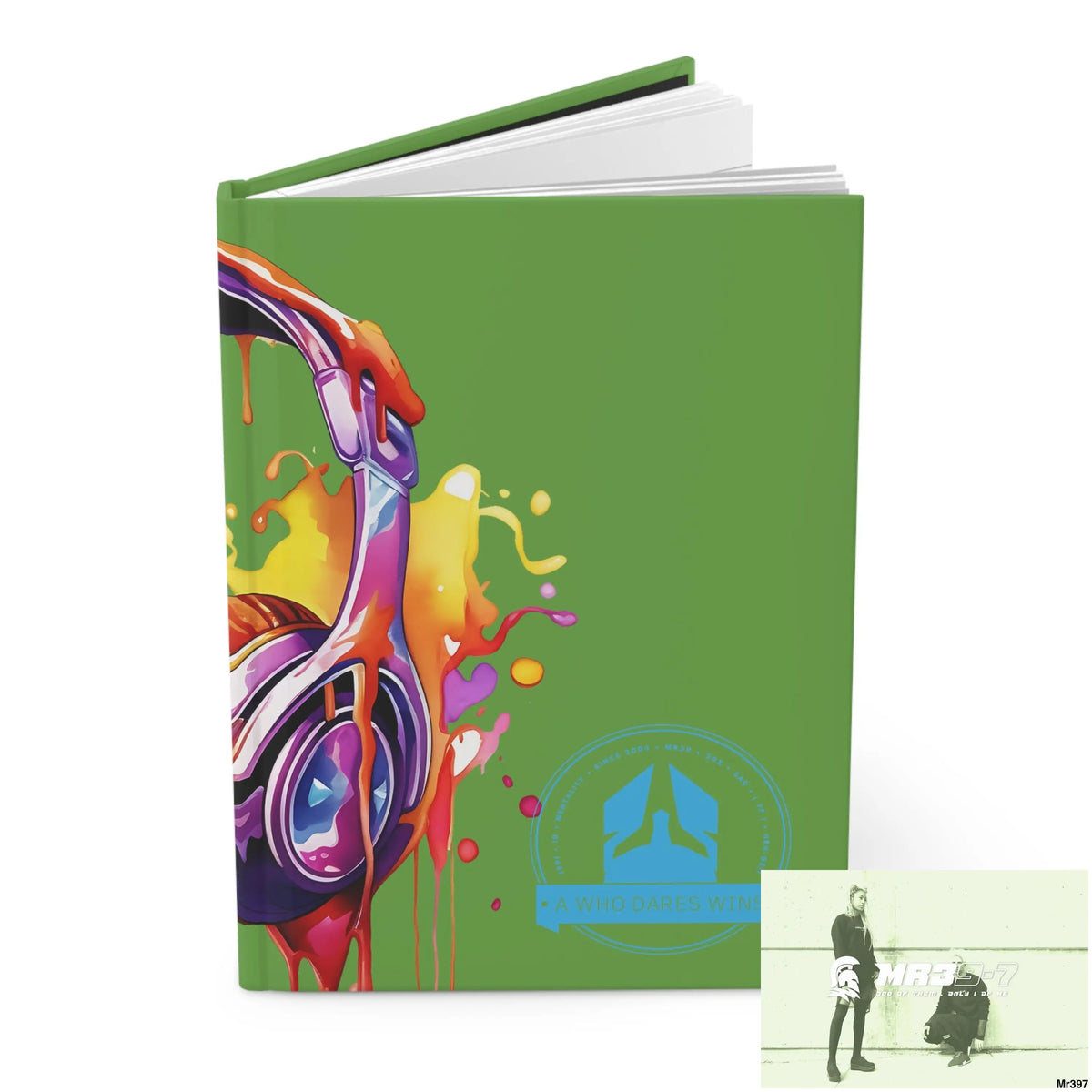 A1-Who Dares Wins Melting Headset Hardcover Journal Matte Journal Paper products