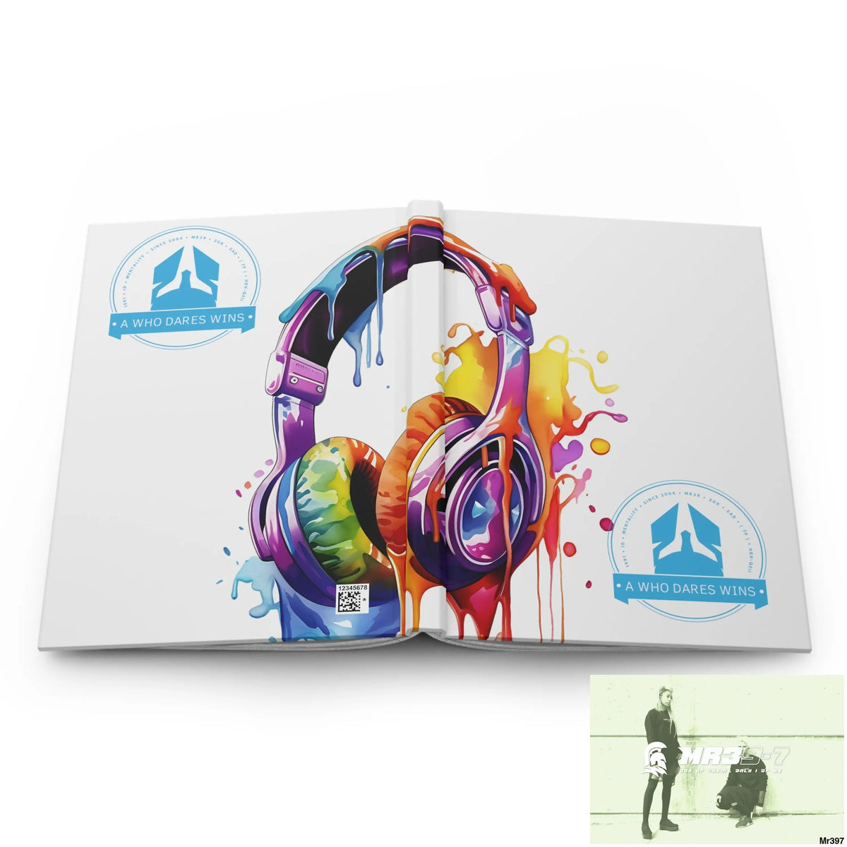 A1-Who Dares Wins Melting Headset Hardcover Journal Matte Journal Paper products