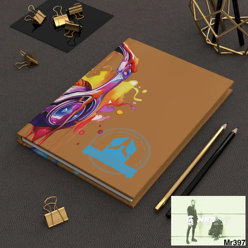A1-Who Dares Wins Melting Headset Hardcover Journal Matte Journal Paper products