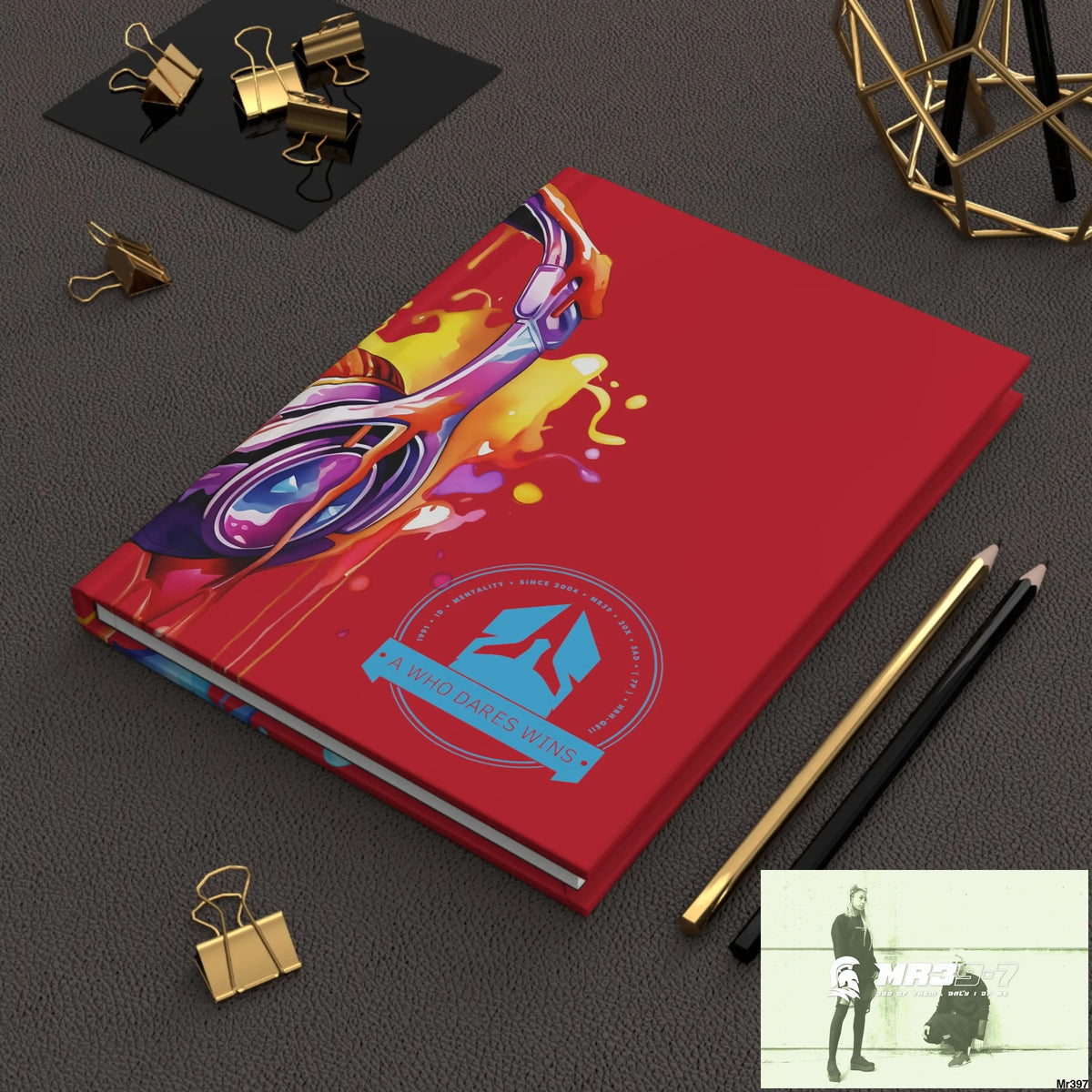 A1-Who Dares Wins Melting Headset Hardcover Journal Matte Journal Paper products