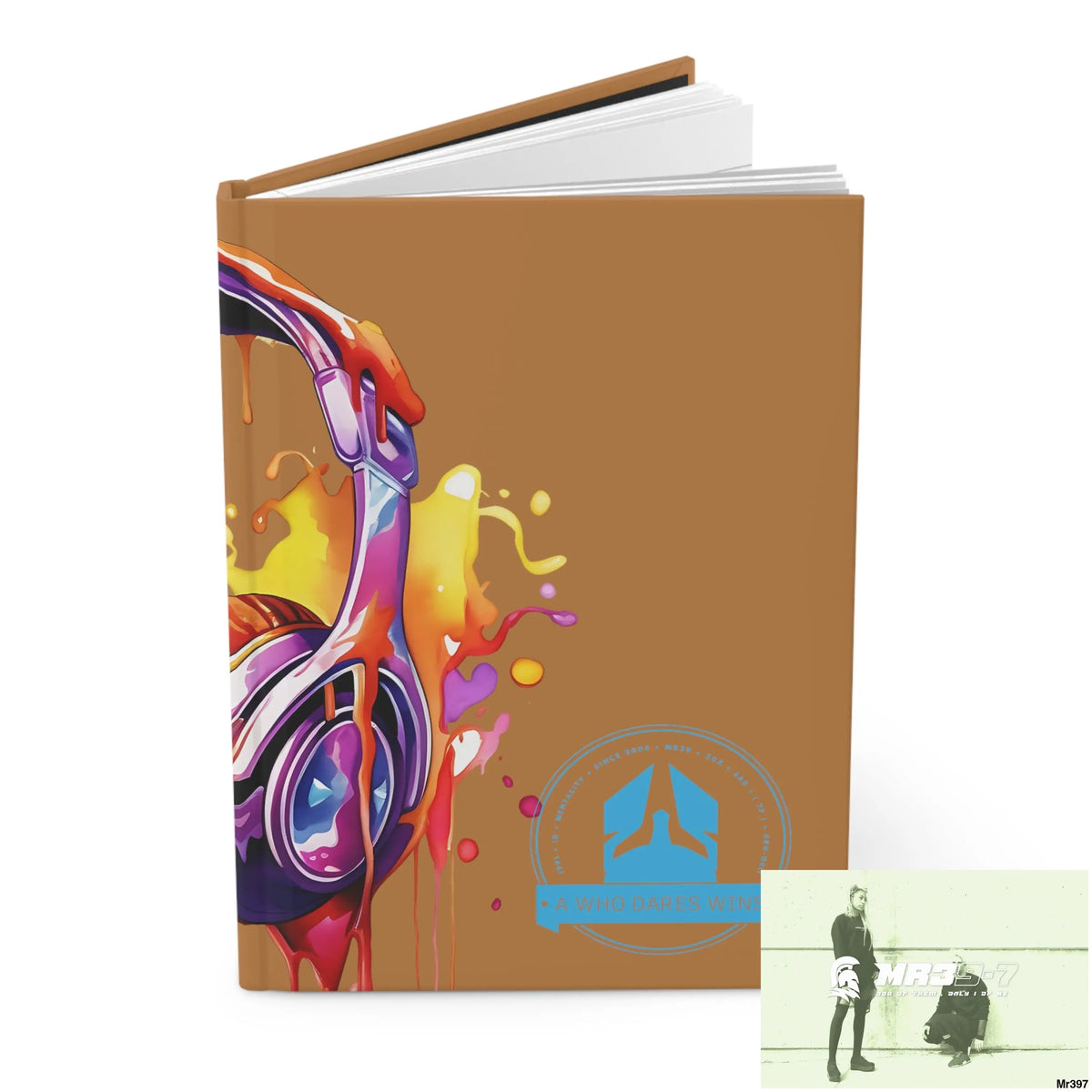 A1-Who Dares Wins Melting Headset Hardcover Journal Matte Journal Paper products