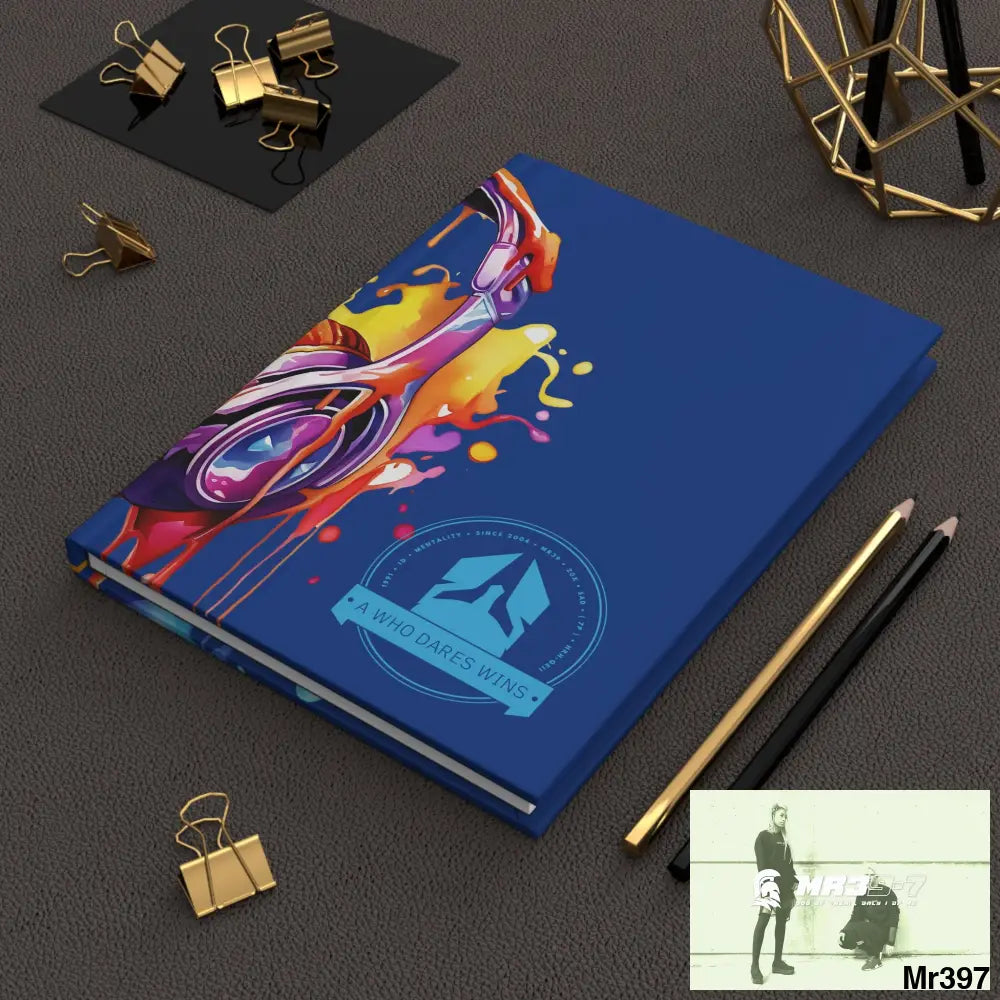 A1-Who Dares Wins Melting Headset Hardcover Journal Matte Journal Paper products