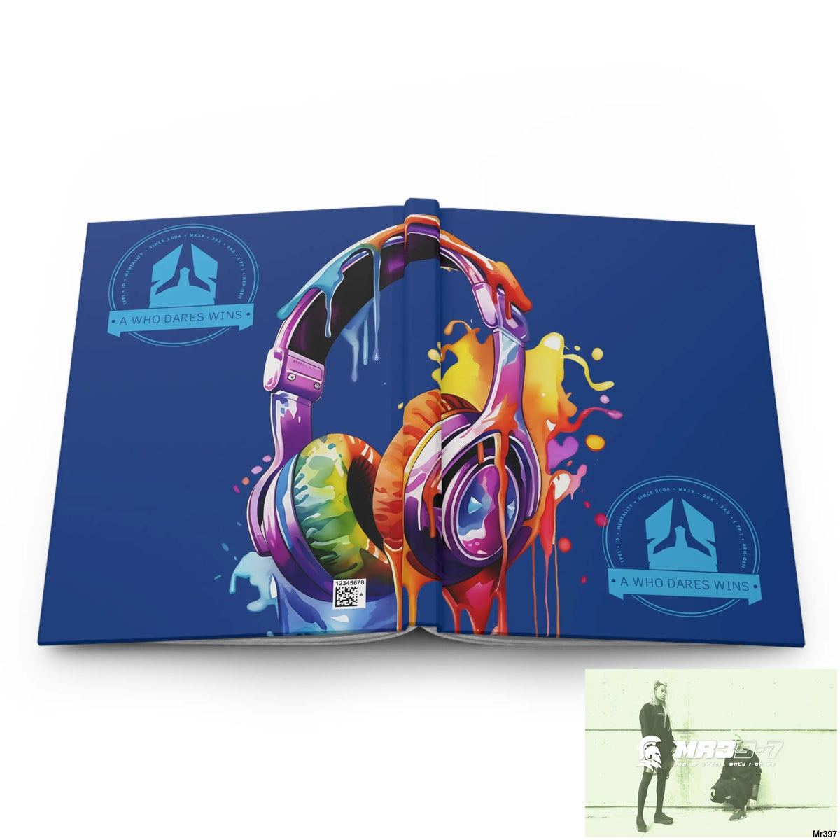 A1-Who Dares Wins Melting Headset Hardcover Journal Matte Journal Paper products