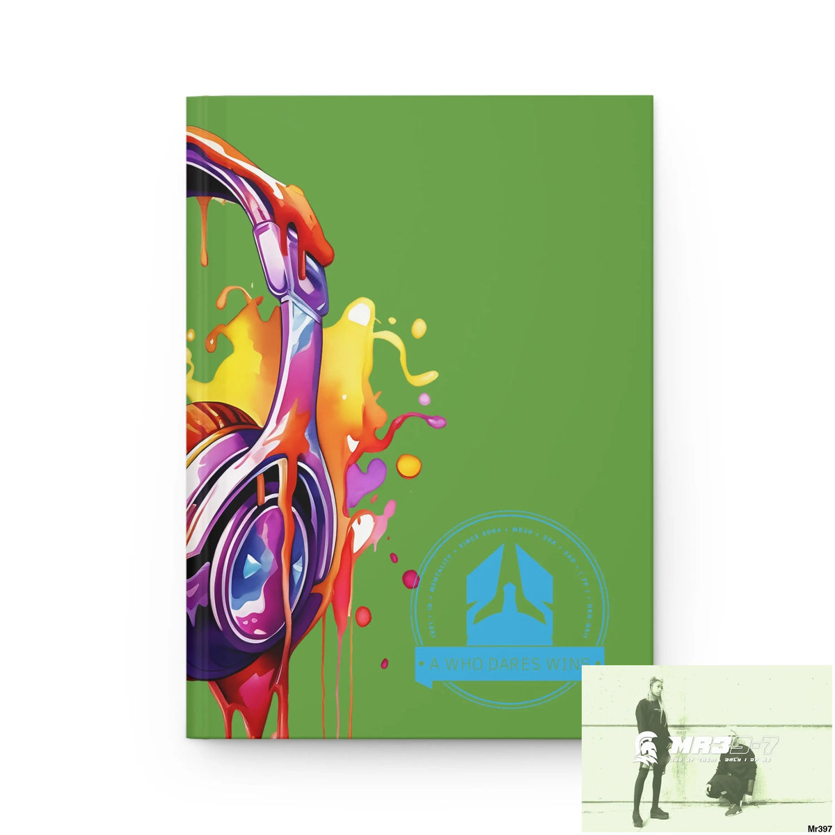 A1-Who Dares Wins Melting Headset Hardcover Journal Matte Journal Paper products