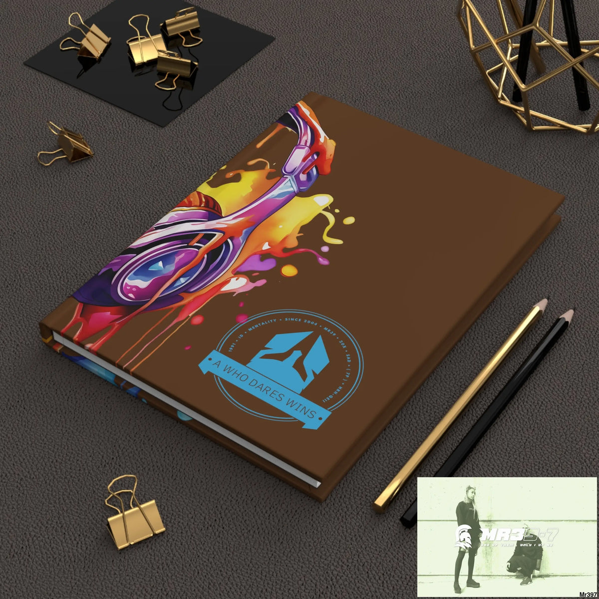 A1-Who Dares Wins Melting Headset Hardcover Journal Matte Journal Paper products