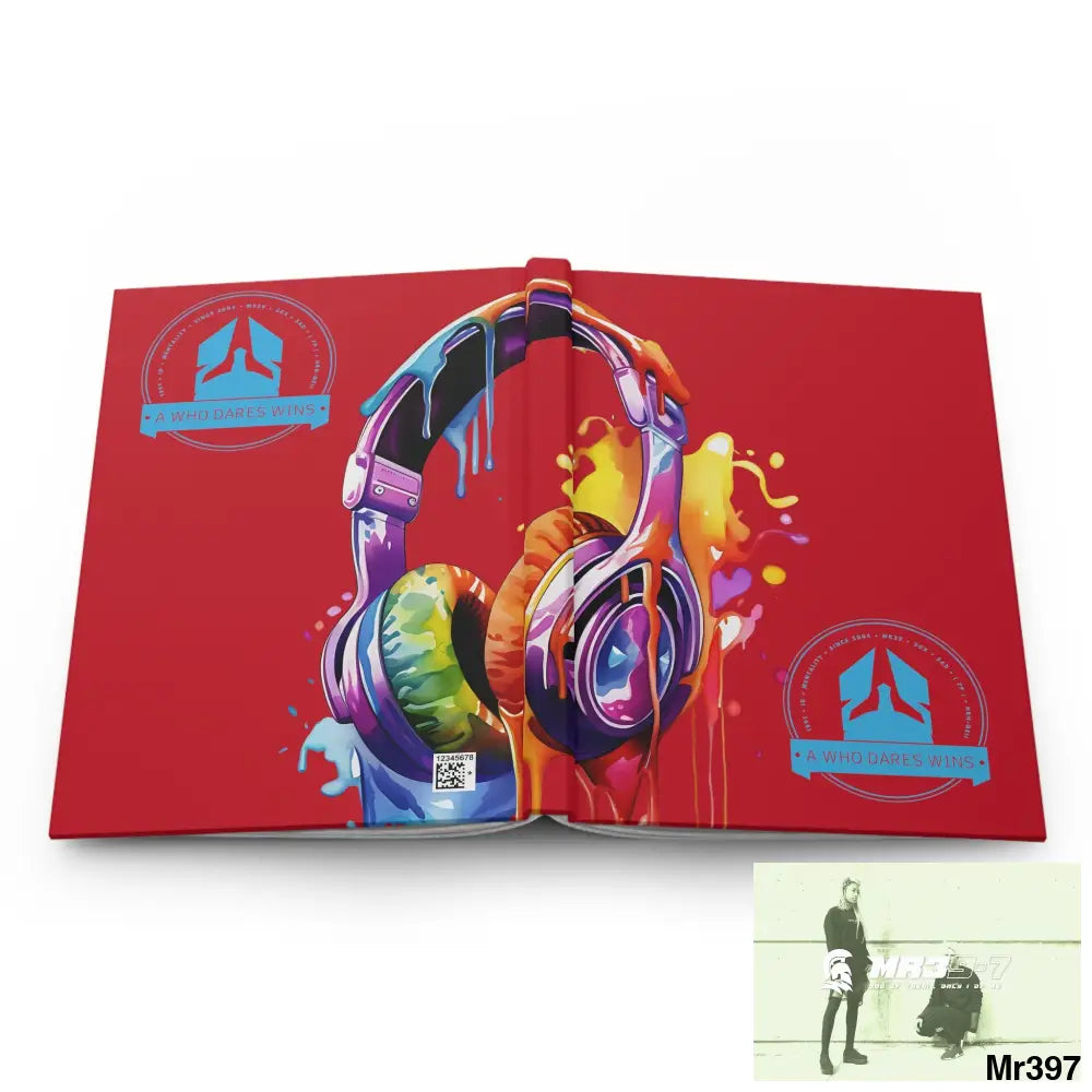 A1-Who Dares Wins Melting Headset Hardcover Journal Matte Journal Paper products