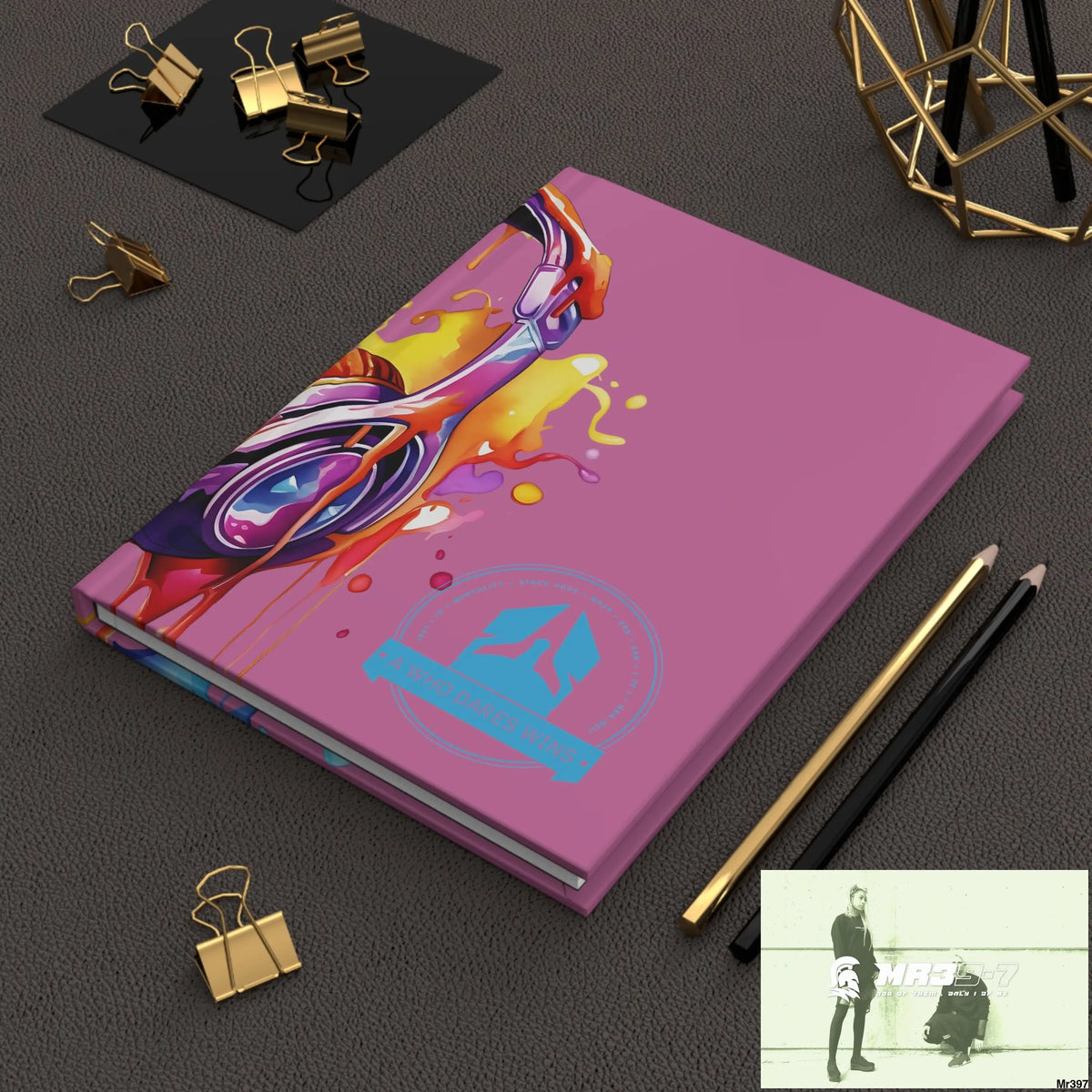 A1-Who Dares Wins Melting Headset Hardcover Journal Matte Journal Paper products