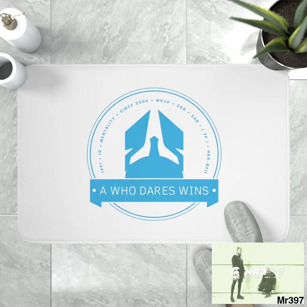 A1 Who Dares Wins Memory Foam Bath Mat Home Decor