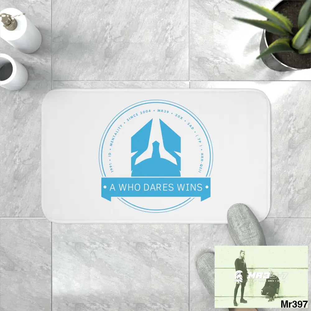 A1 Who Dares Wins Memory Foam Bath Mat Home Decor