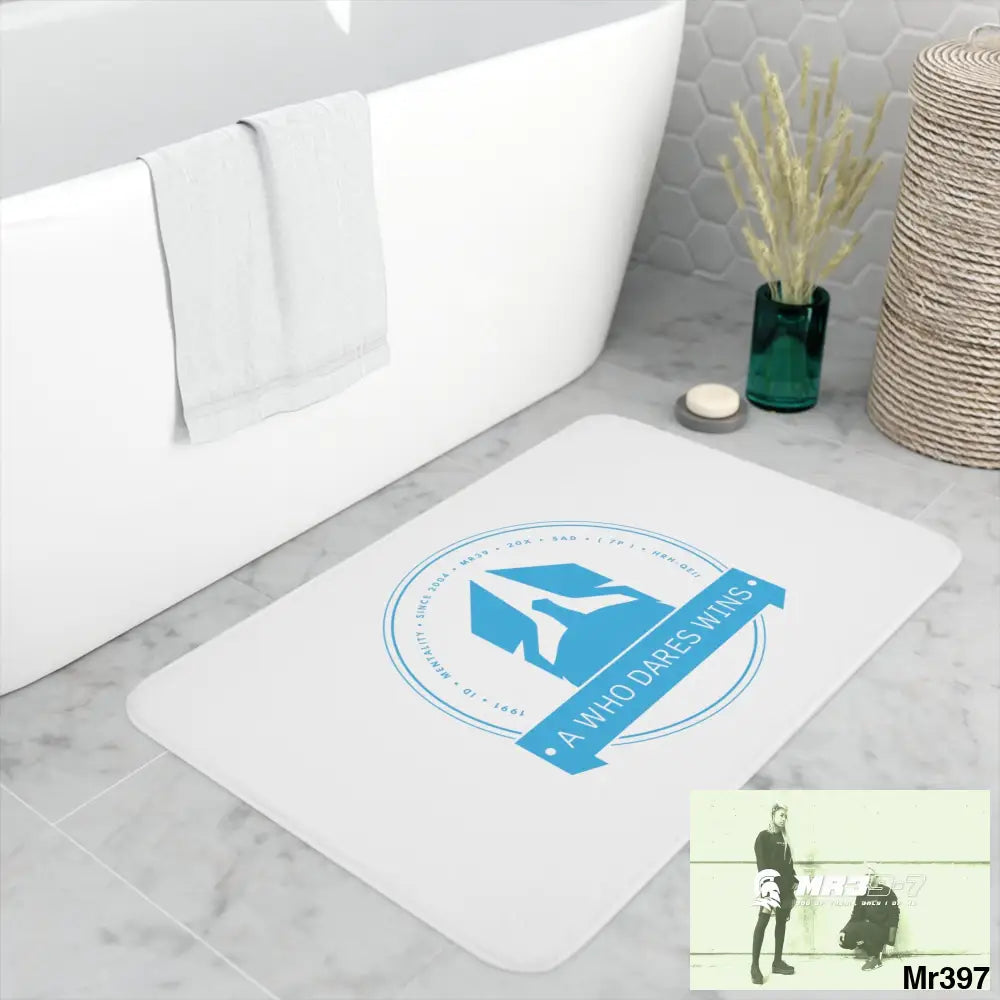 A1 Who Dares Wins Memory Foam Bath Mat Home Decor