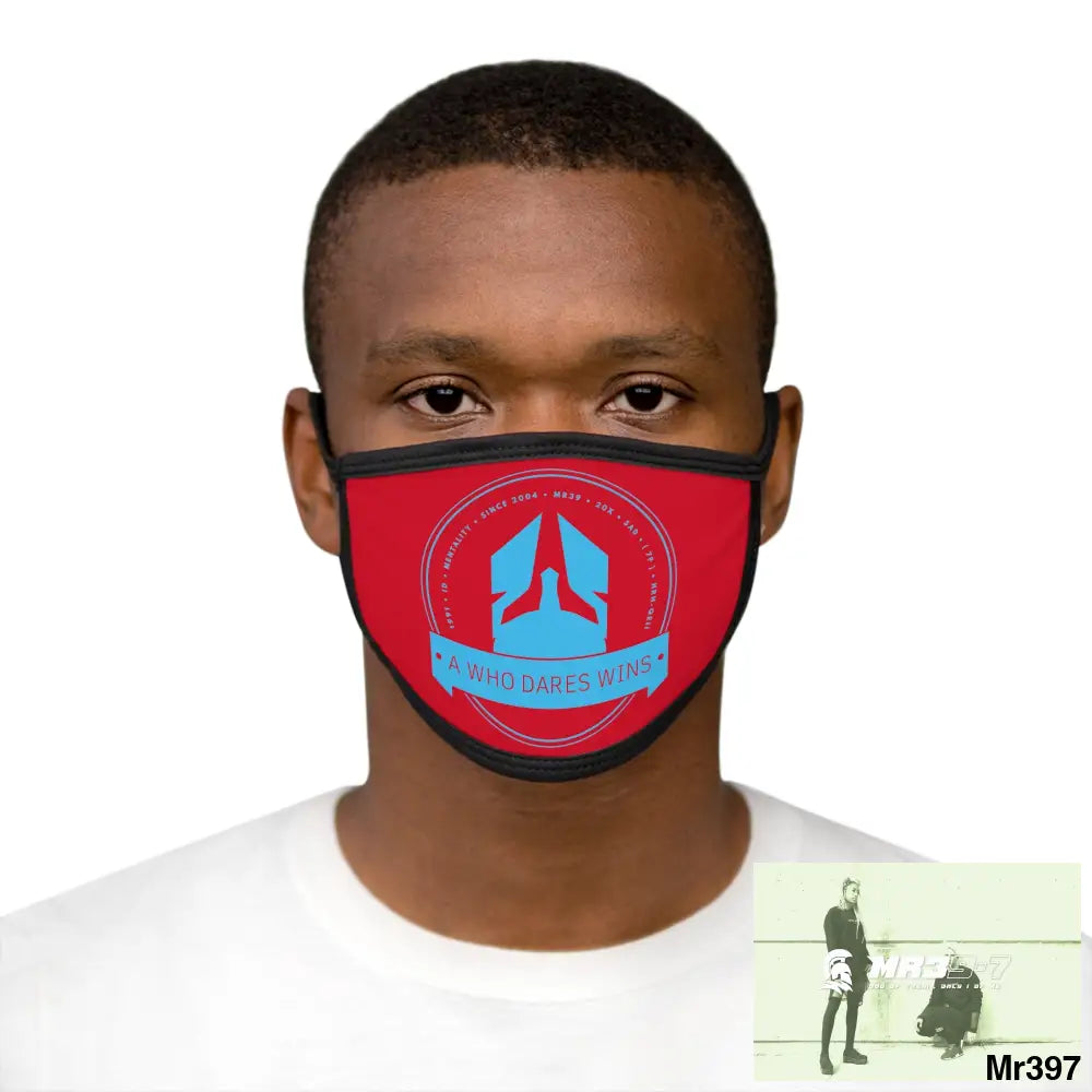 A1 Who Dares Wins Mixed-Fabric Face Mask One size Accessories