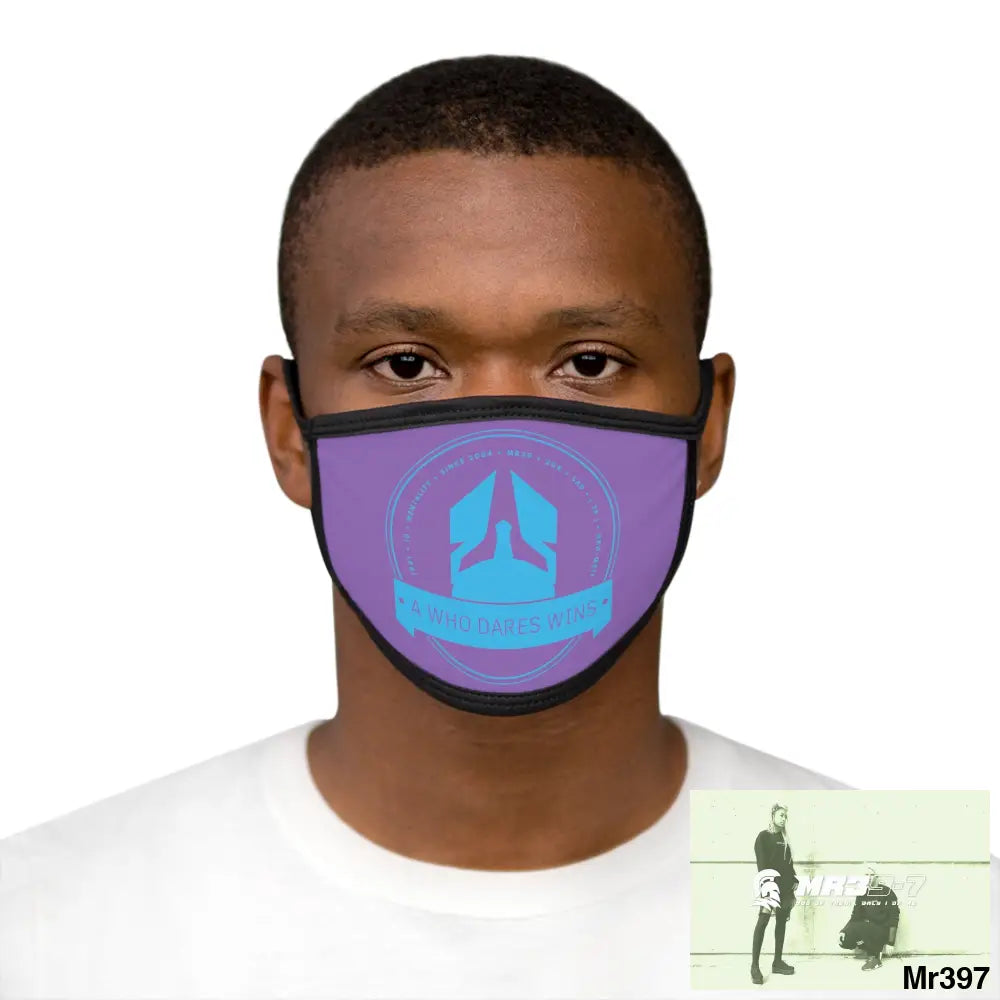 A1 Who Dares Wins Mixed-Fabric Face Mask One size Accessories