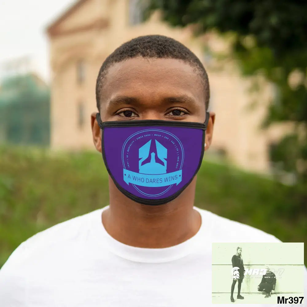 A1 Who Dares Wins Mixed-Fabric Face Mask One size Accessories