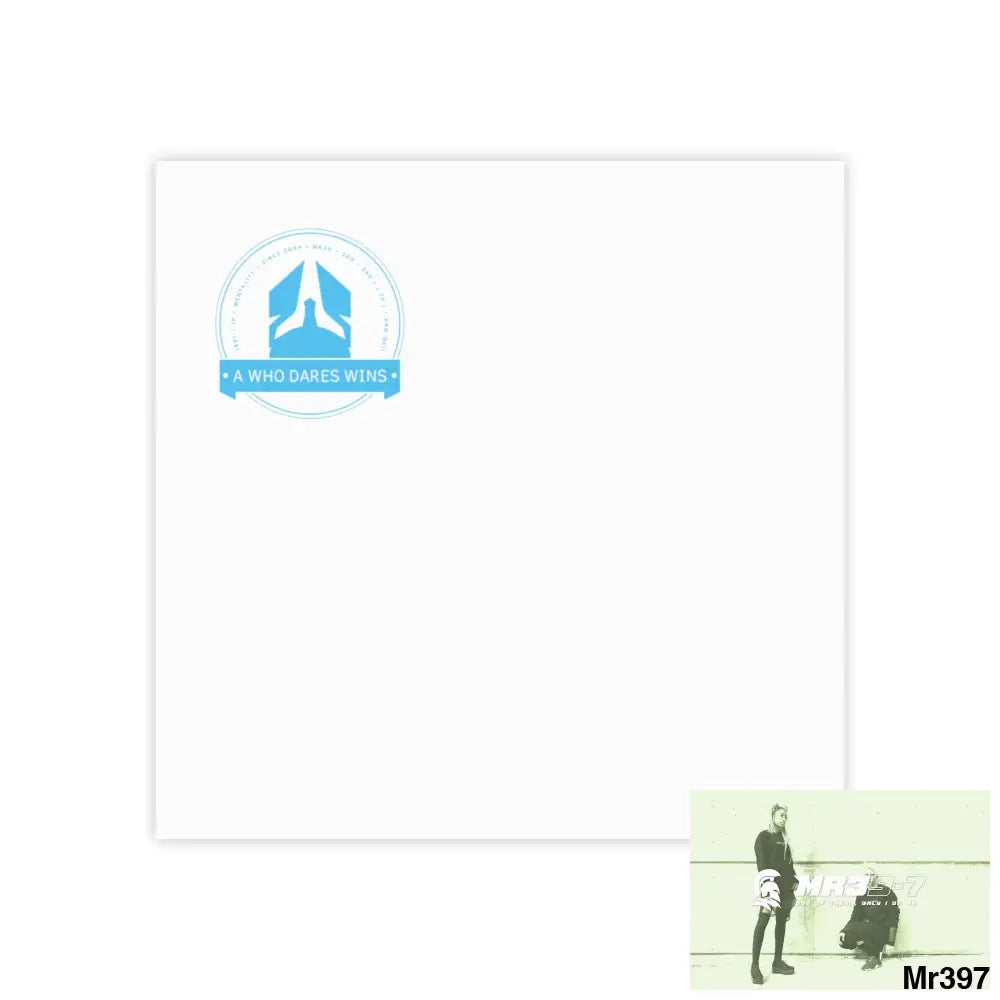 A1- Who Dares Wins Post-it® Note Pads 3’’ x 3’’ / White Paper products