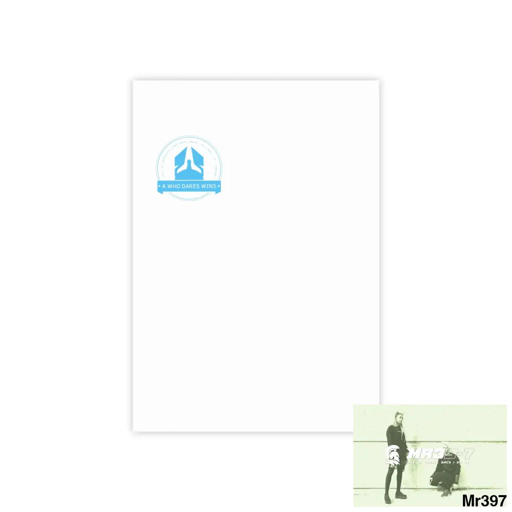 A1- Who Dares Wins Post-it® Note Pads 4’’ x 6’’ / White Paper products
