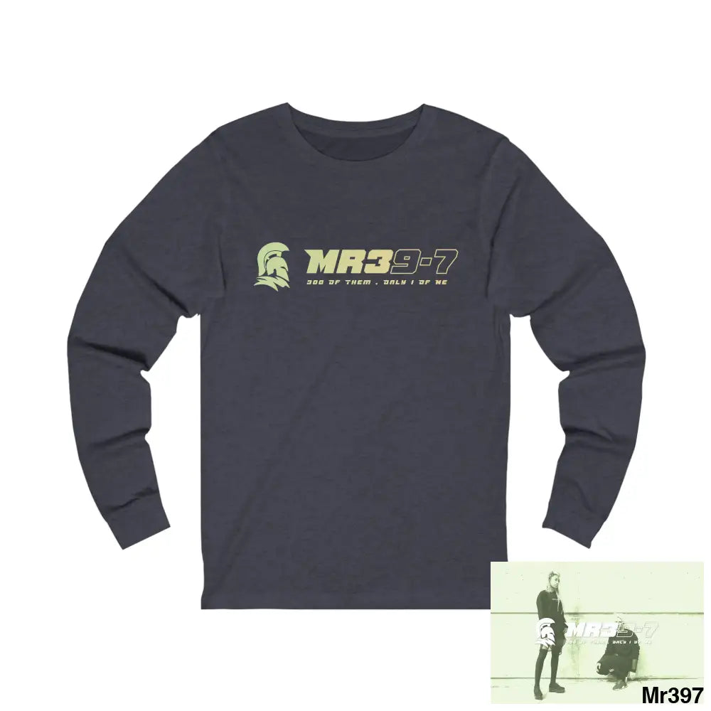 A1 Who Dares Wins Snowdon 20X Unisex Jersey Long Sleeve Tee S / Heather Navy Long-sleeve