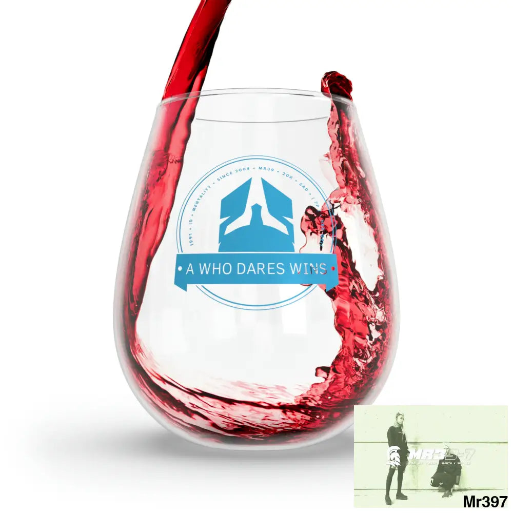A1 Who Dares Wins Stemless Wine Glass 11.75oz 11.75oz Mug