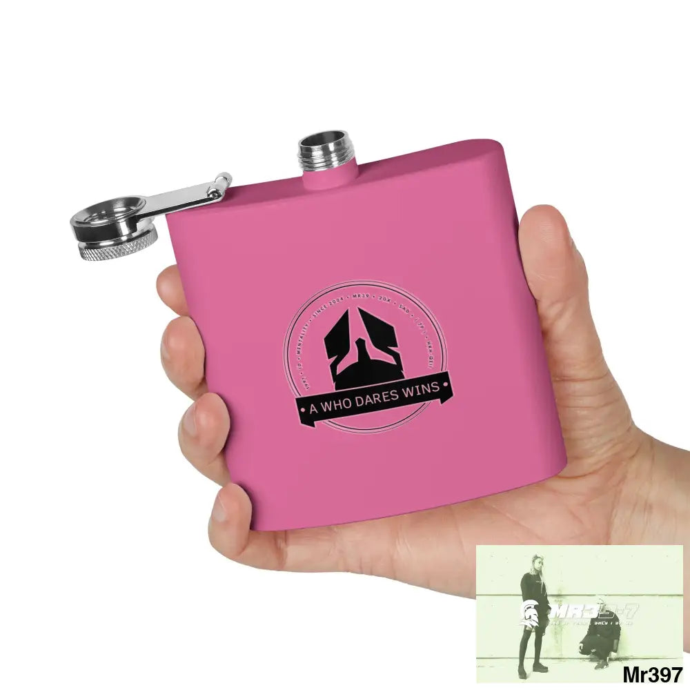 A1 Who Dares Wins Stylish Stainless Steel Flask for Tea/ Coffee Lovers - 6oz Personalized Gift Mug