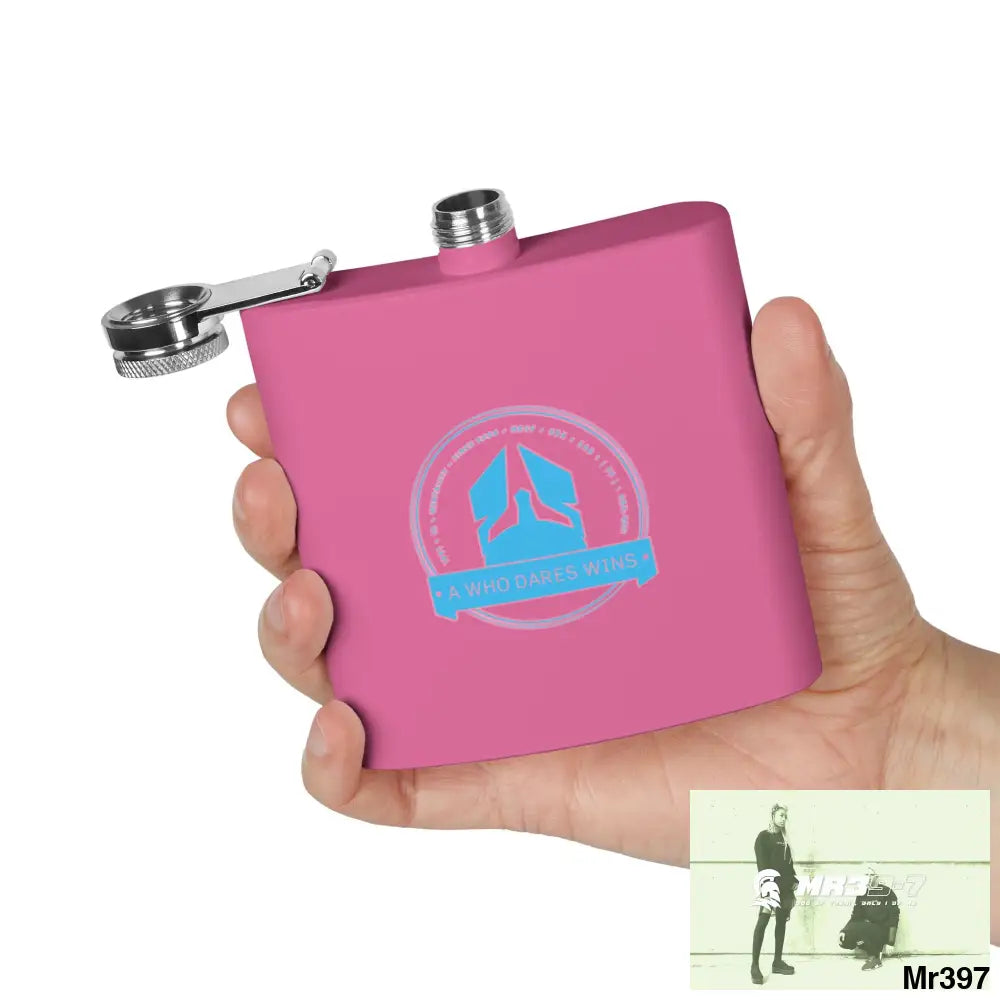 A1 Who Dares Wins Stylish Stainless Steel Flask for Tea/ Coffee Lovers - 6oz Personalized Gift Mug