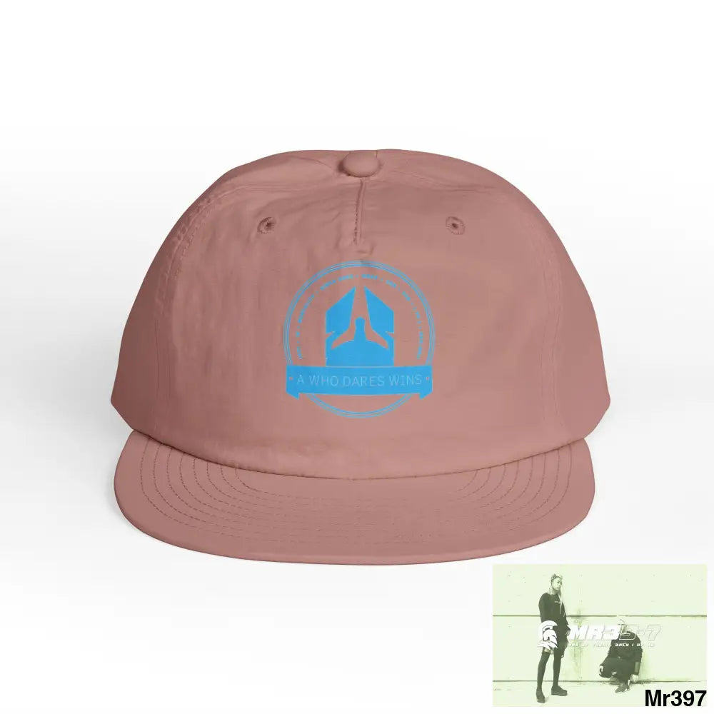 A1 Who Dares Wins Surf Cap - Beach Vibes Summer Accessory Surfing Gift Casual Wear Outdoor Cap Hazy Pink / One size Hats