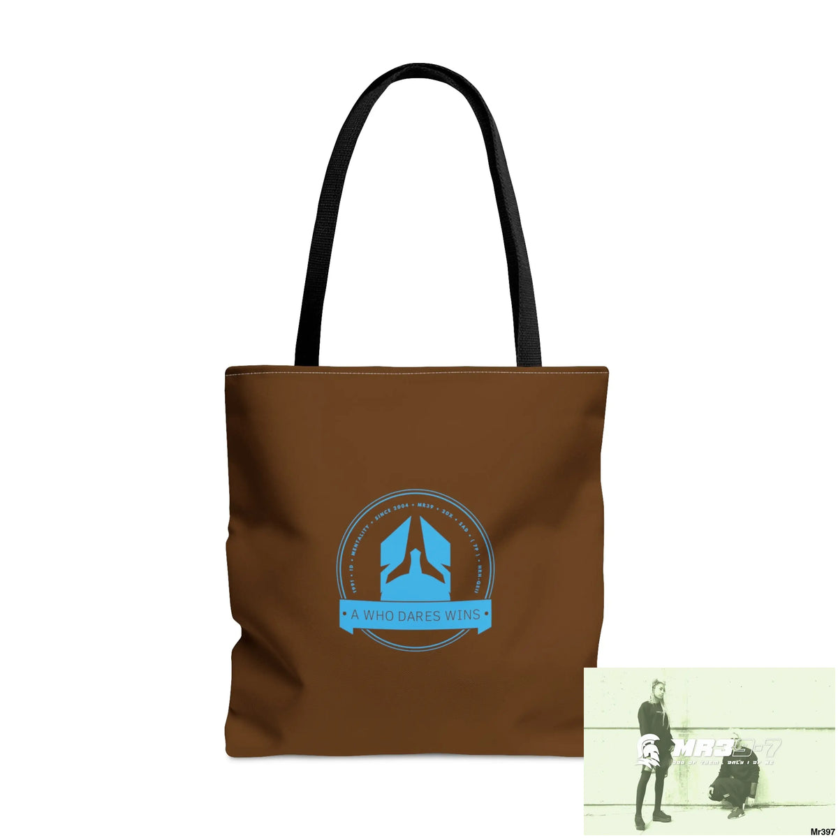 A1-Who Dares Wins Tote Bag (AOP) Large Bags